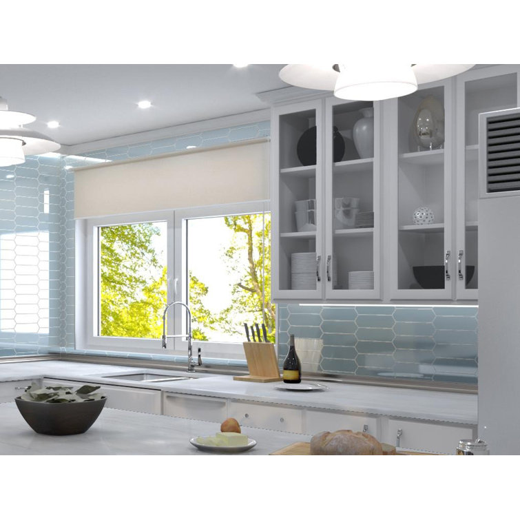 Ergo 3" x 10" Polished Blue Glass Subway Tile