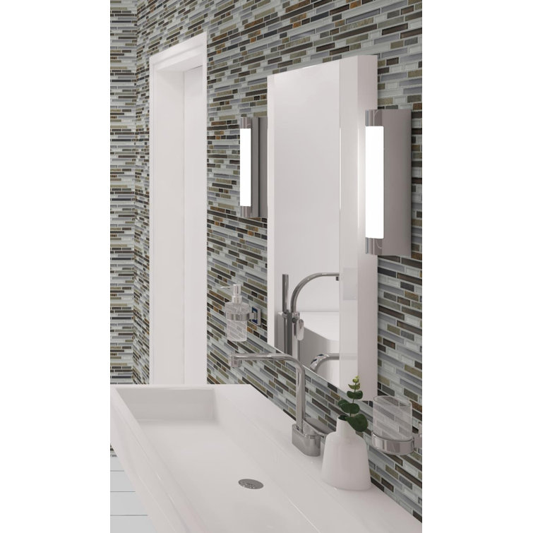 Wright-Scape Frosted Gray Marble Mosaic Tile