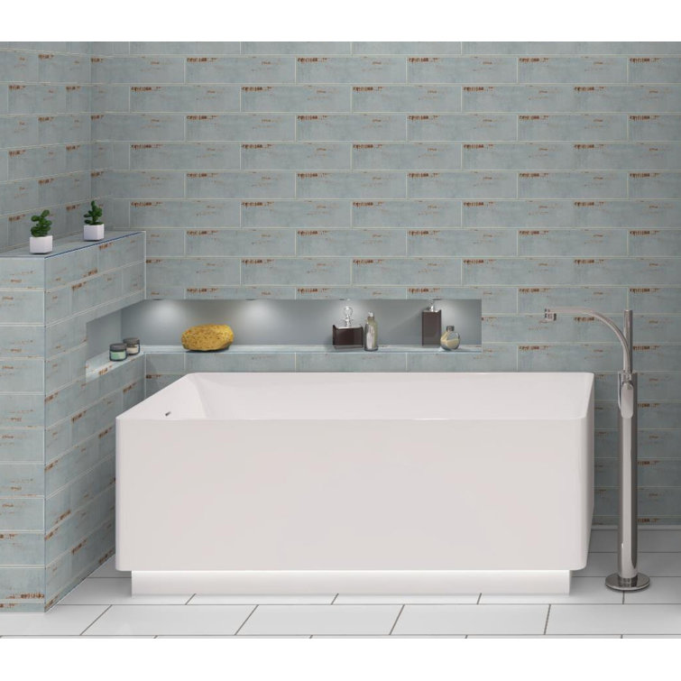Serenite 4-in. x 16-in. Subway Vintage Look Glazed Porcelain Vintage Wall Tile