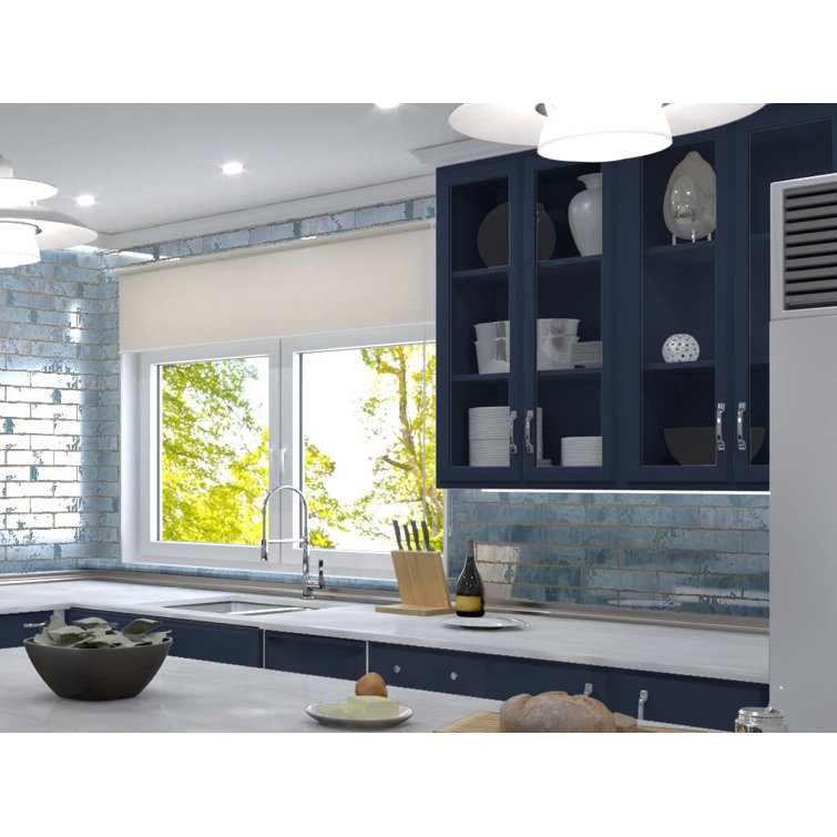 Splash Neptune Blue 3" x 12" Glazed Ceramic Subway Tile