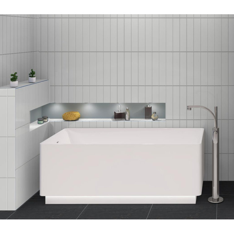 Kwiet 3" x 14" Polished White Glass Subway Tile