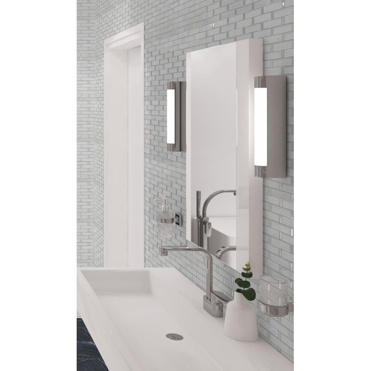 Saga White Matte Marble and Glass Mosaic Tile