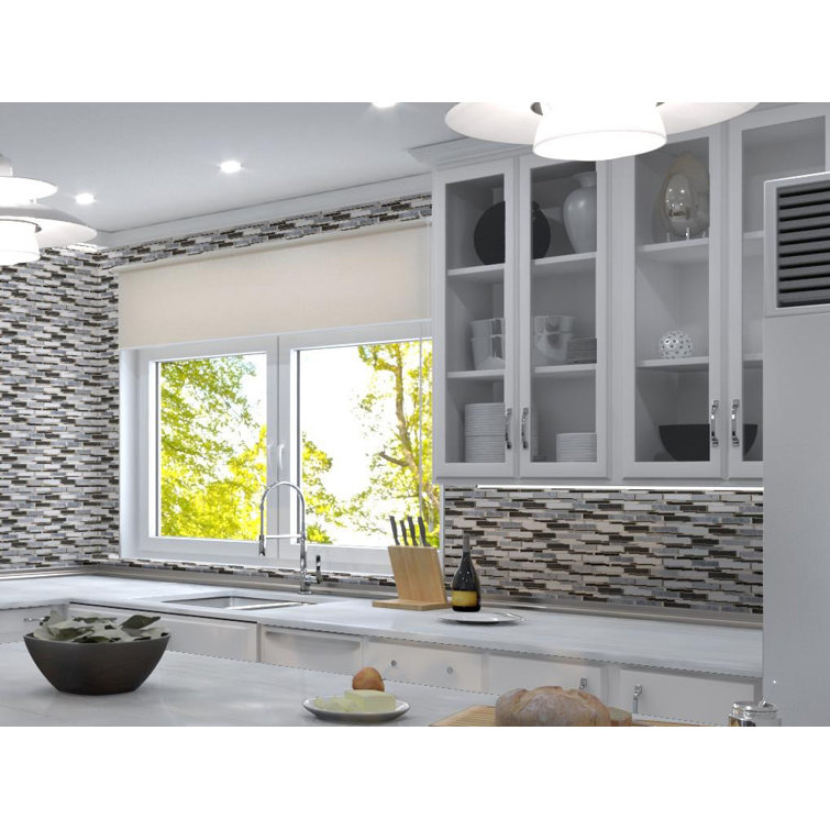 Knoll Black and White Marble Mosaic Tile