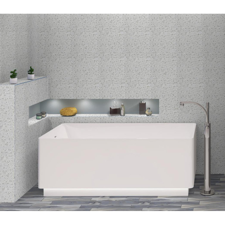 Oasis White Marble Pebble Mosaic Tile for Kitchen and Bathroom
