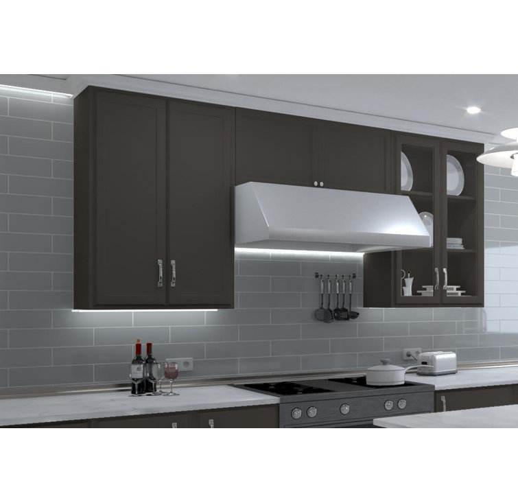 Perfecto Mirabella 4" x 16" Gray Glazed Ceramic Subway Tile