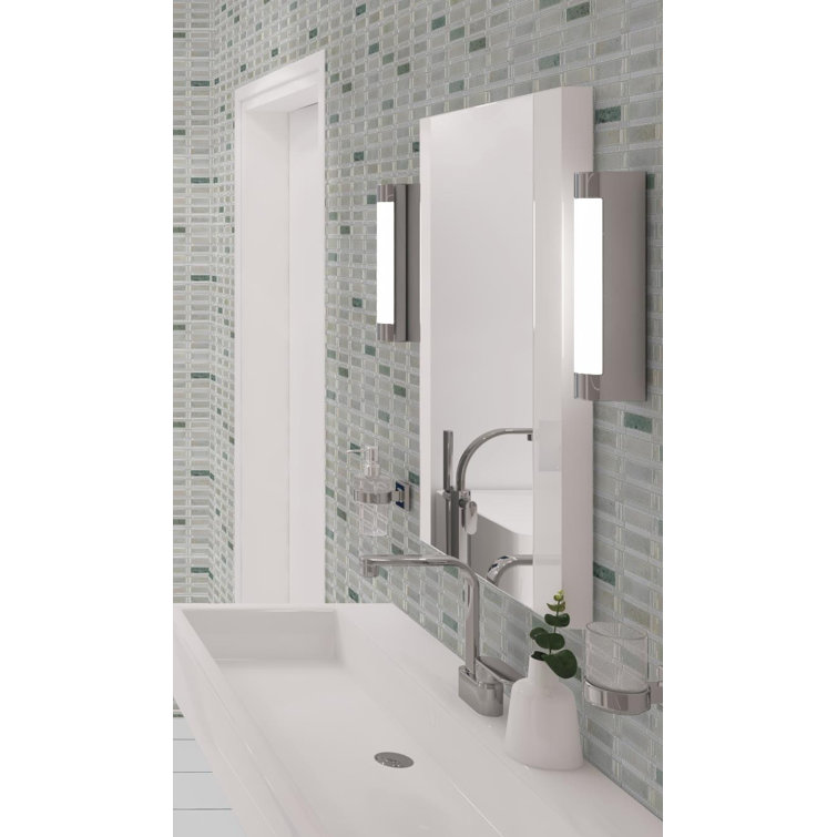Evon 13" x 13" Green Marble Mosaic Tile Sheet