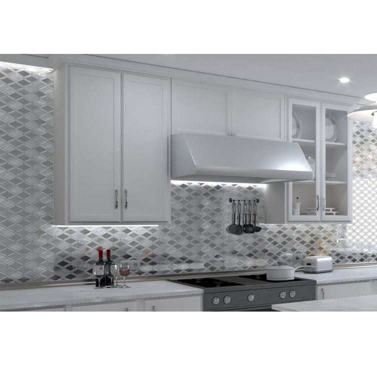 Geom Graphite Diamond Mosaic Tile for Kitchen and Bathroom