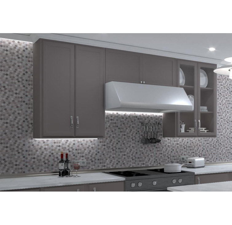 Trillion Brown Matte Hexagon Glass Mosaic Tile