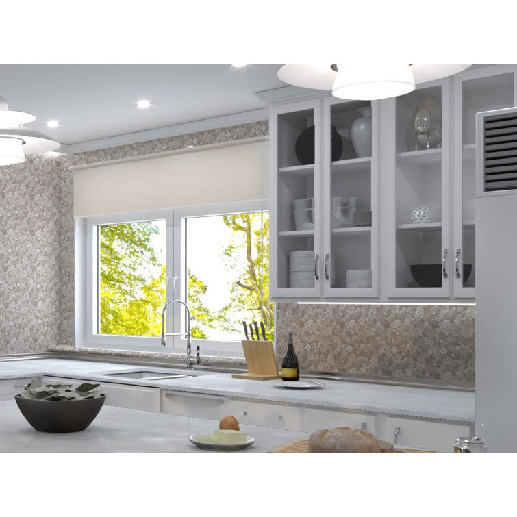Oasis Natural Brown Marble Pebble Mosaic Tile