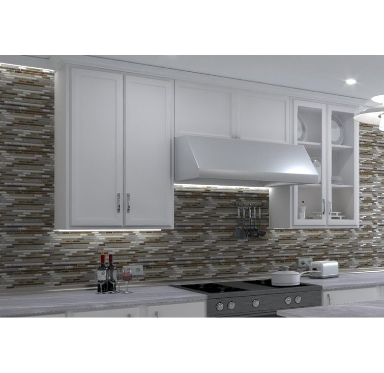 Wright-Scape Frosted Gray Marble Mosaic Tile