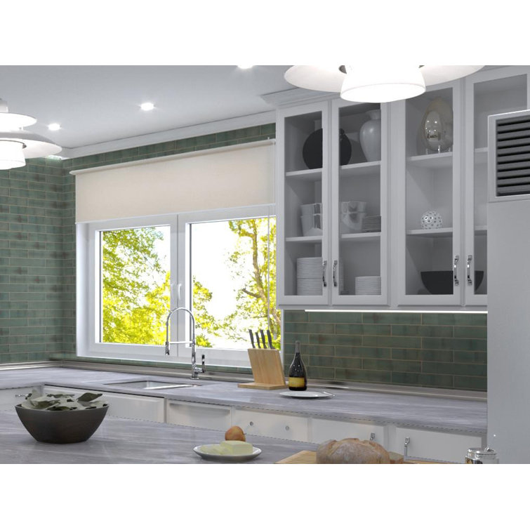 Uno 3" x 16" Blue Glazed Porcelain Subway Tile