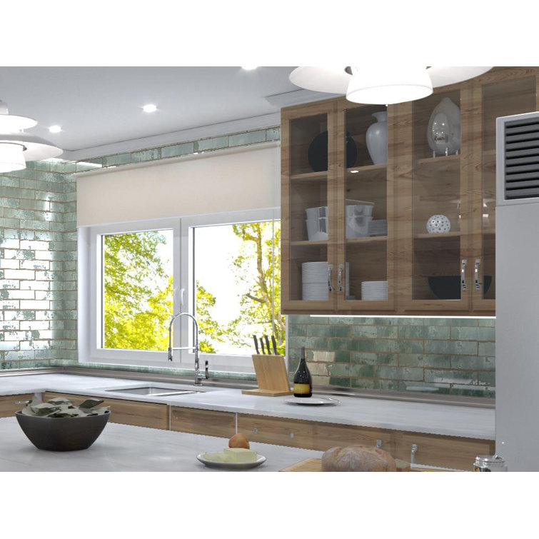 Splash Viridian Green 3" x 12" Glossy Ceramic Subway Tile