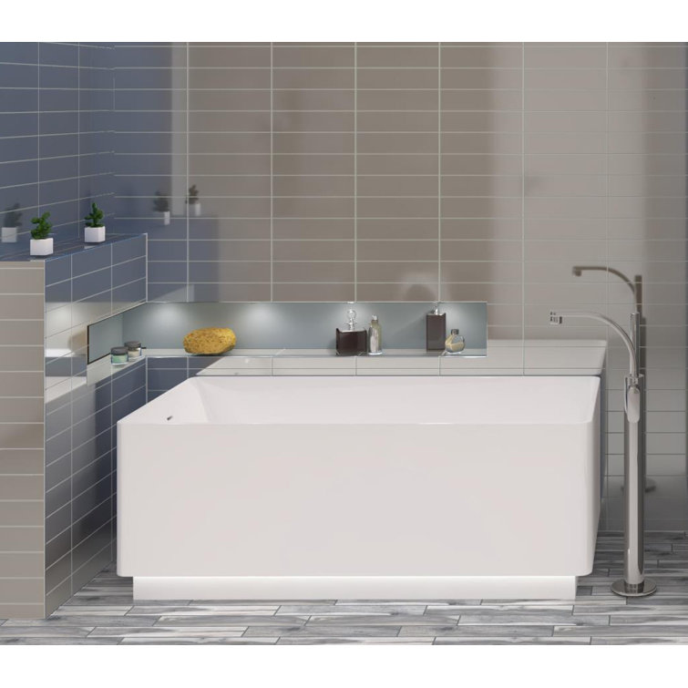 Vega Frosted Brown Beveled Glass Subway Wall Tile