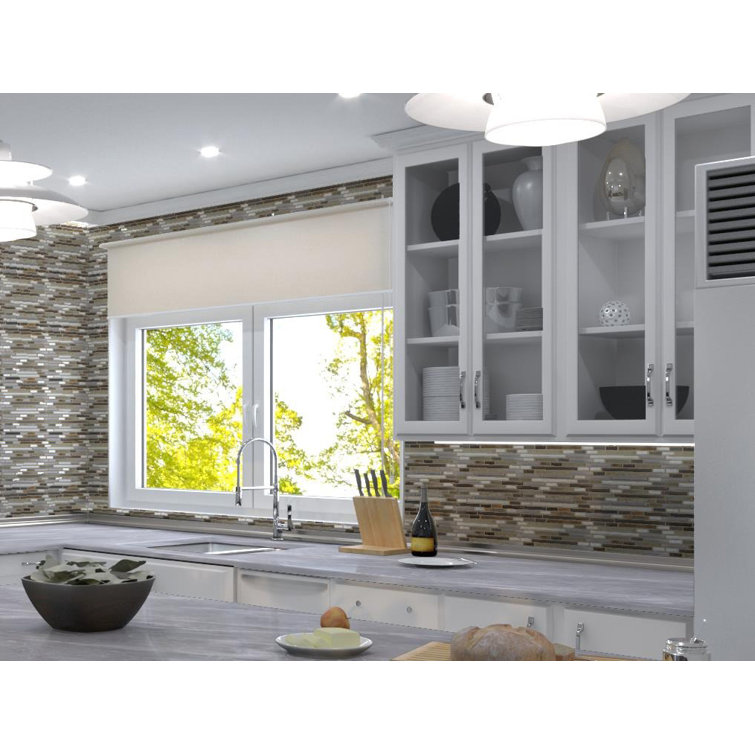 Wright-Scape Frosted Gray Marble Mosaic Tile