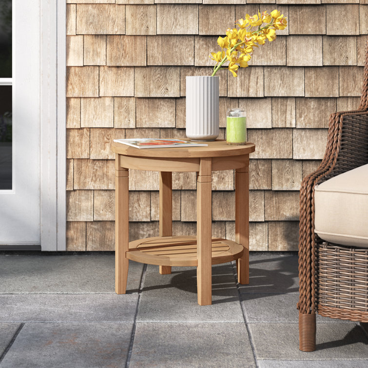 Colden Teak Outdoor Side Table