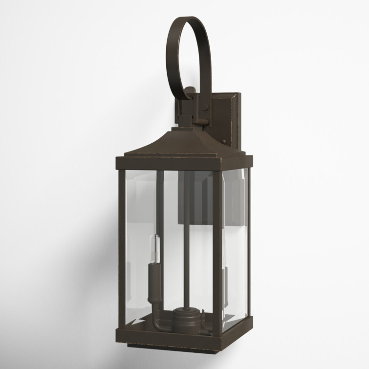 Antique Bronze Traditional 2-Light Outdoor Wall Lantern