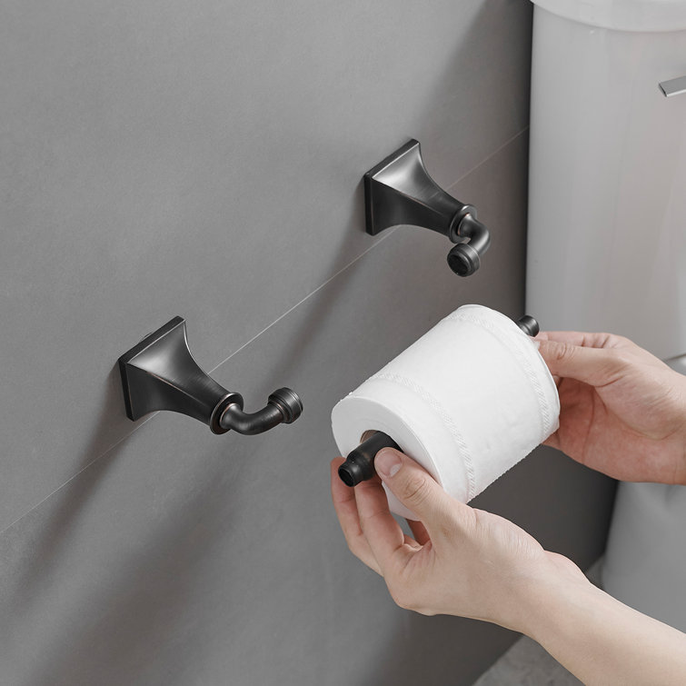 Oil-Rubbed Bronze 24-Inch Metal Bathroom Hardware Set