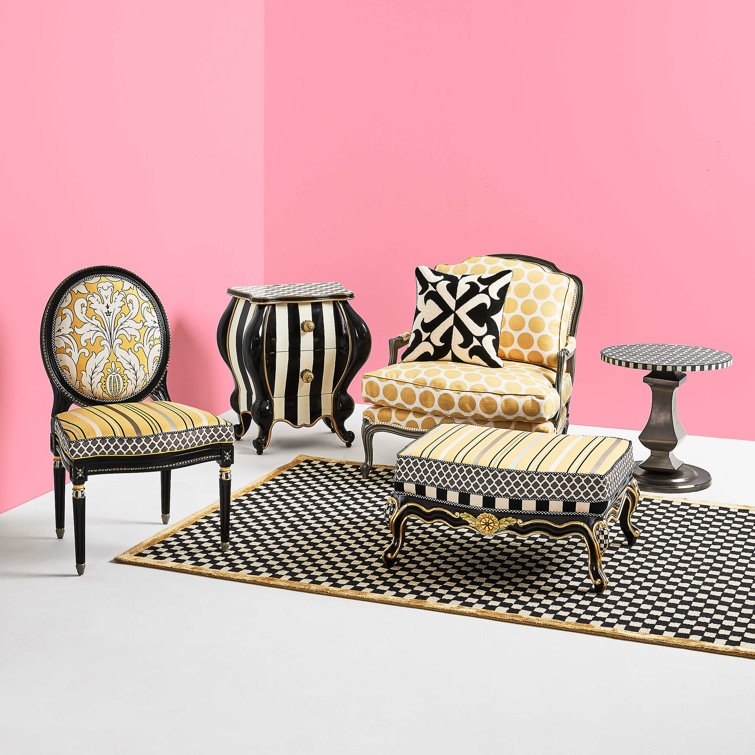 Black Velvet Upholstered Side Chair with Wood Frame
