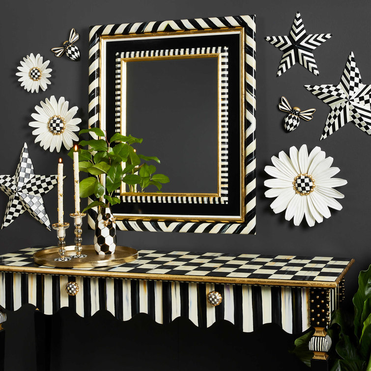 Kids Classic Gold-Leaf Beveled Wood Mirror 25.5'' x 14.25''