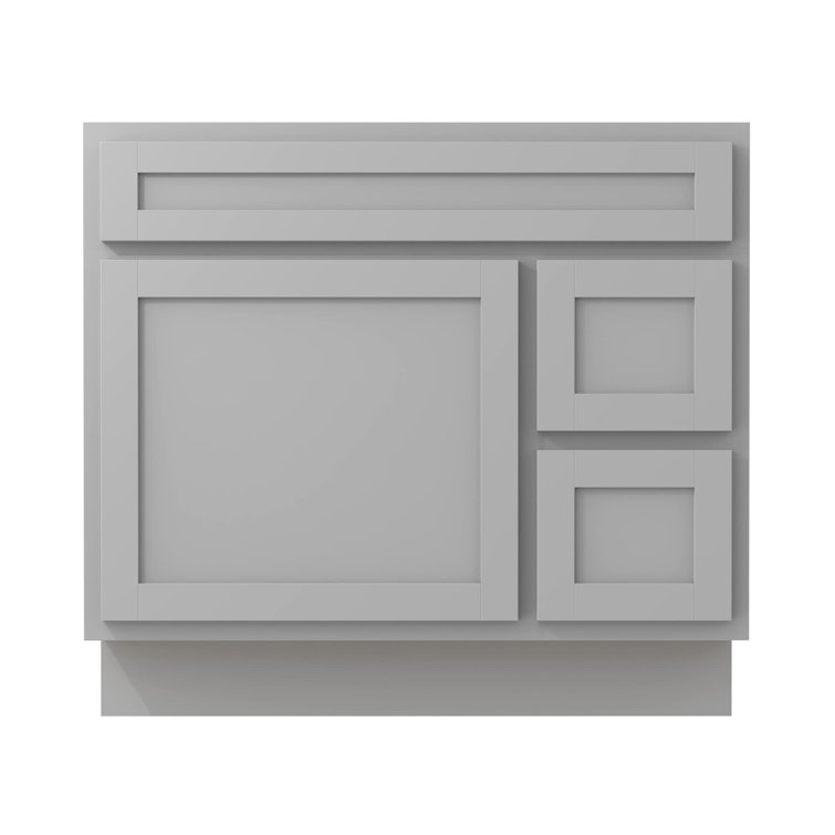 Gray 36'' Single Freestanding Bathroom Vanity Base