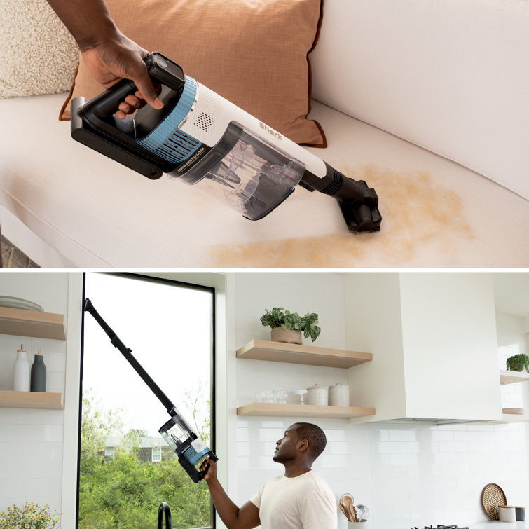 Light Blue Cordless Stick Vacuum with HEPA Filter