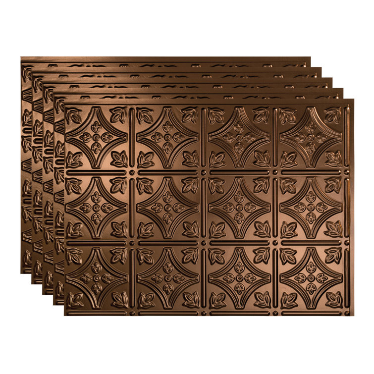 Oil Rubbed Bronze Traditional Decorative Vinyl Backsplash Kit