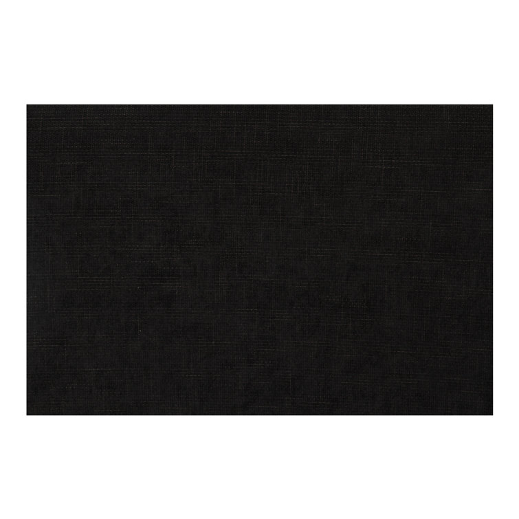 Black Queen Upholstered Wood Frame Platform Bed