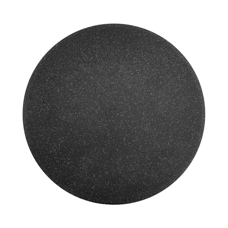 Alexi Black Concrete Round Outdoor Dining Table
