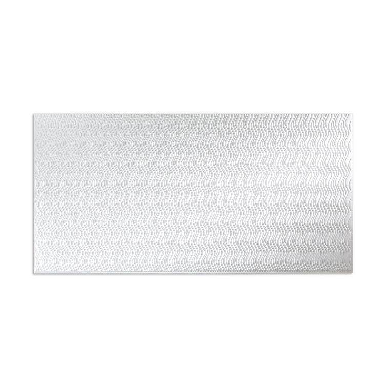 Gloss White Textured PVC 4' x 8' Wall Panel
