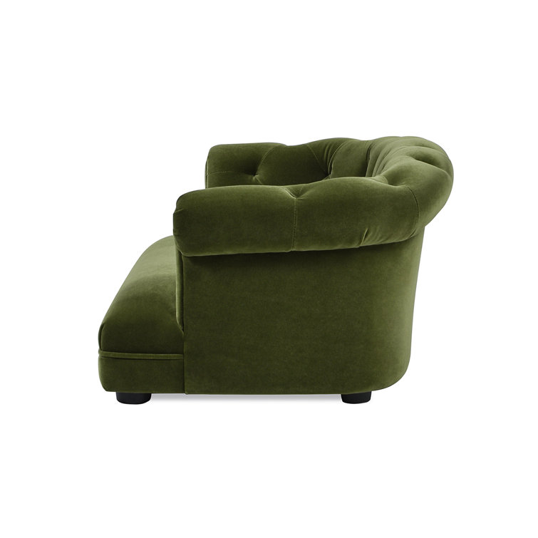 Kiki 36.5" Olive Green Velvet Chesterfield Pet Sofa Bed
