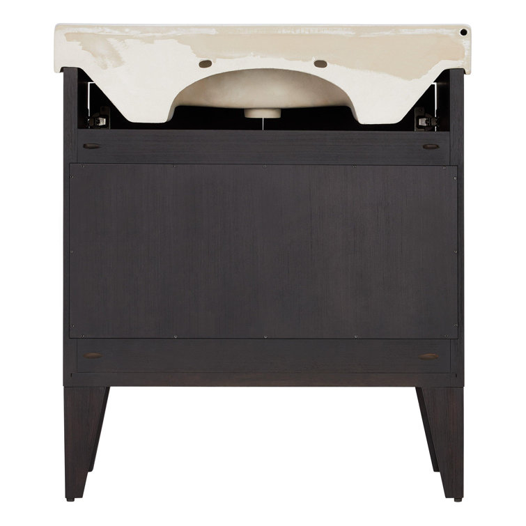 30'' Charcoal Fircrest Single Bathroom Vanity with Integral Sink