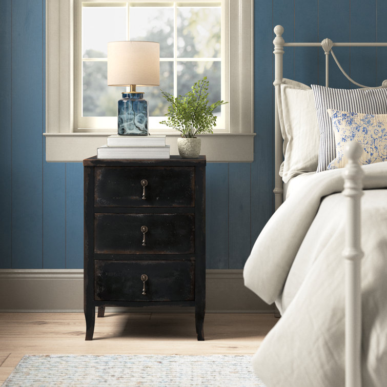 Blandy Rustic Heirloom 3-Drawer Nightstand