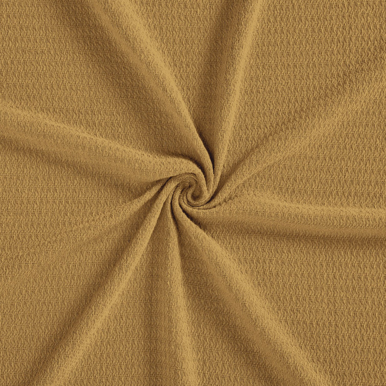Mustard Full/Queen Cotton Waffle Weave Knit Blanket