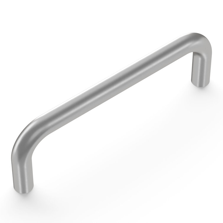 Satin Chrome Arch Cabinet Pulls with Mounting Hardware