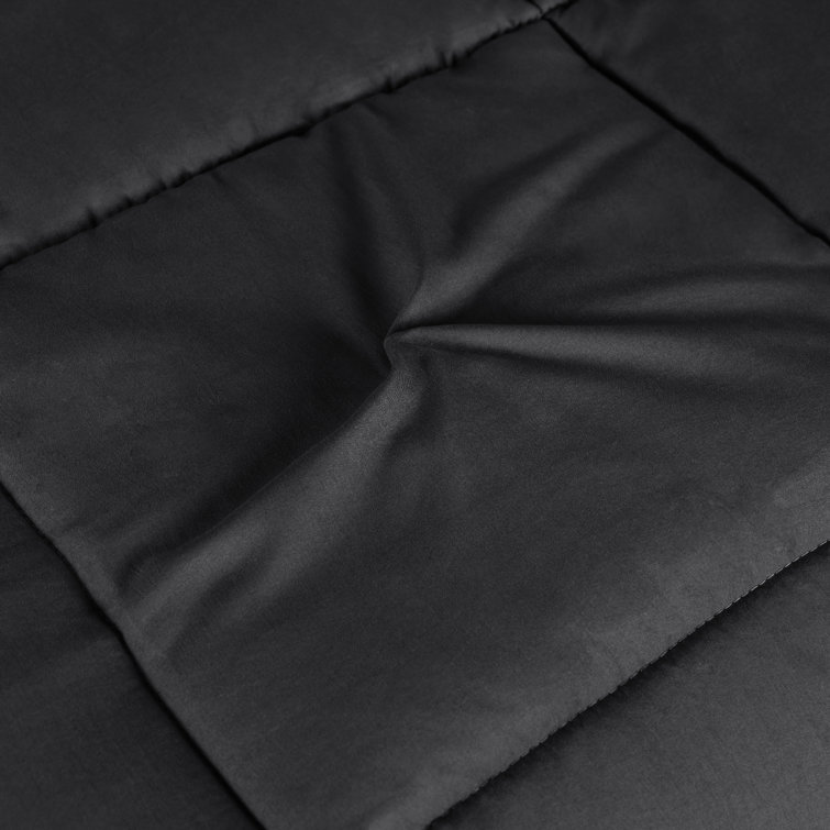 Twin Black Reversible Down Alternative Comforter
