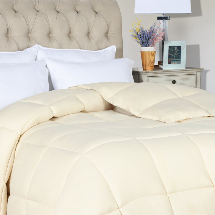Ivory Queen Reversible Down Alternative Microfiber Comforter