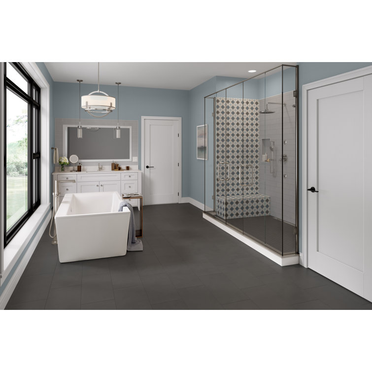 Design Blue and Gray Matte Porcelain Wall & Floor Tile