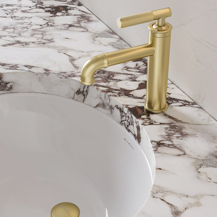 Avallon Brushed Gold Single-Handle Bathroom Faucet