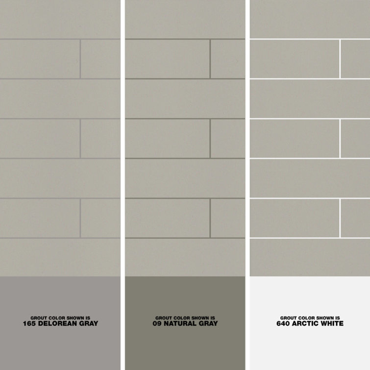 Catch 3" x 12" Matte Beige Ceramic Wall Tile