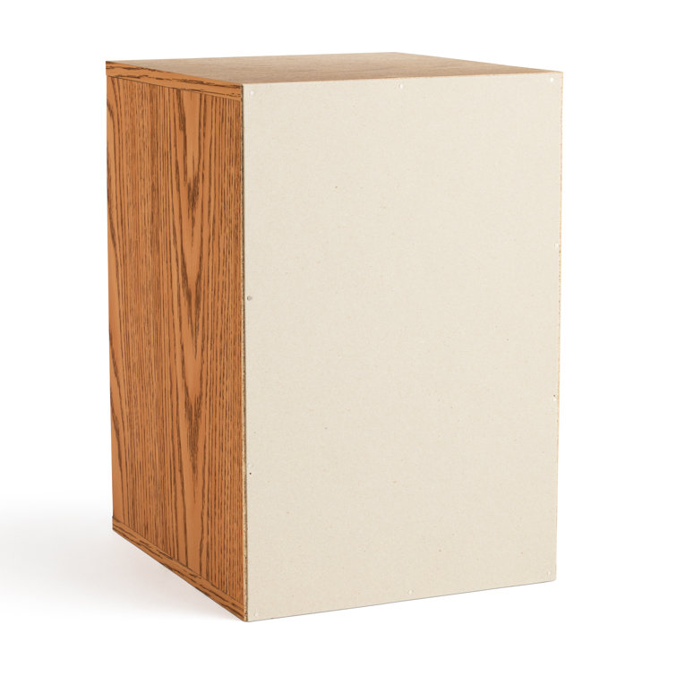 Oak Vertical Desktop Organizer with 11 Compartments