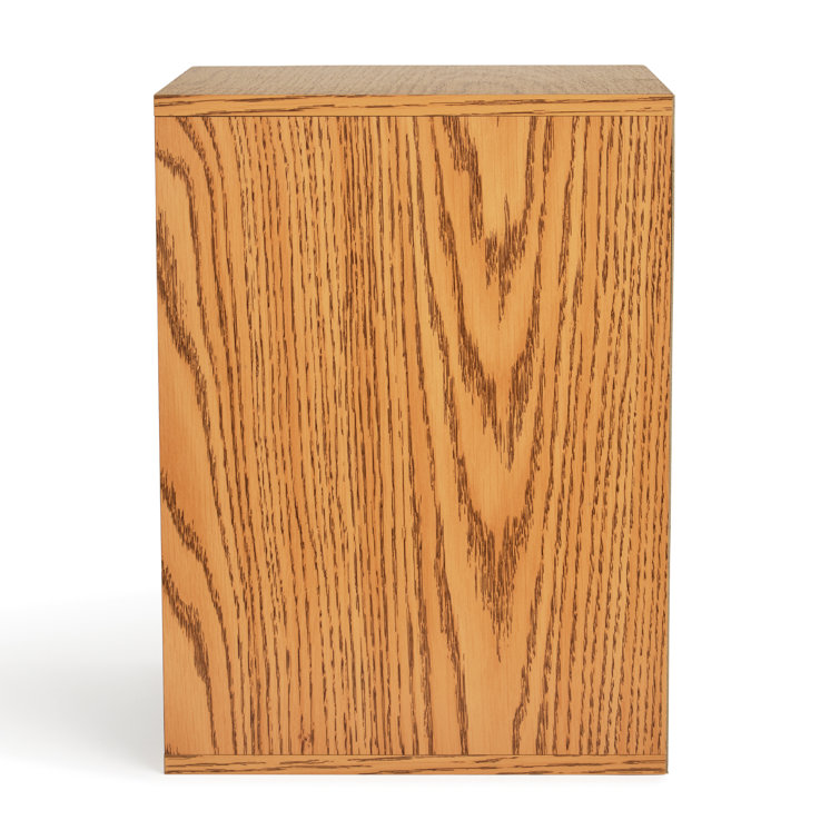 Oak Vertical Desktop Organizer with 11 Compartments