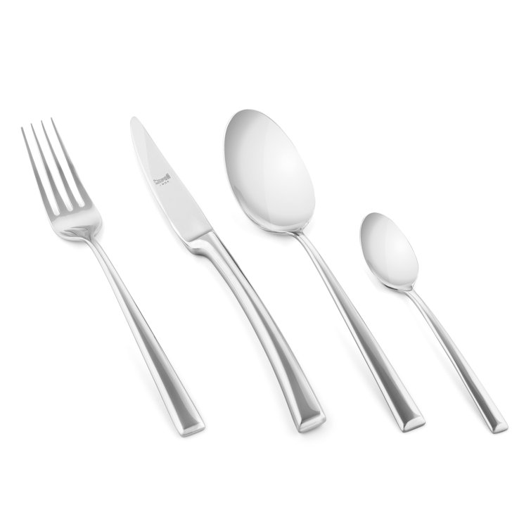 Lorena Elegance 24-Piece Polished Stainless Steel Flatware Set
