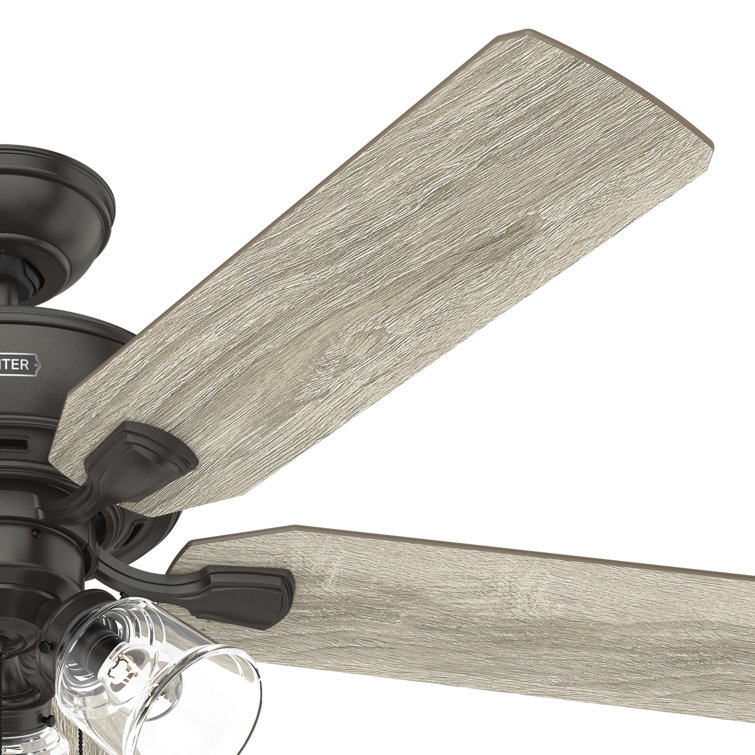 52" Noble Bronze Ceiling Fan with Reversible Blades and LED Light