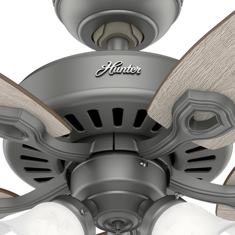 Matte Silver 52" Ceiling Fan with LED Light Kit and Reversible Blades