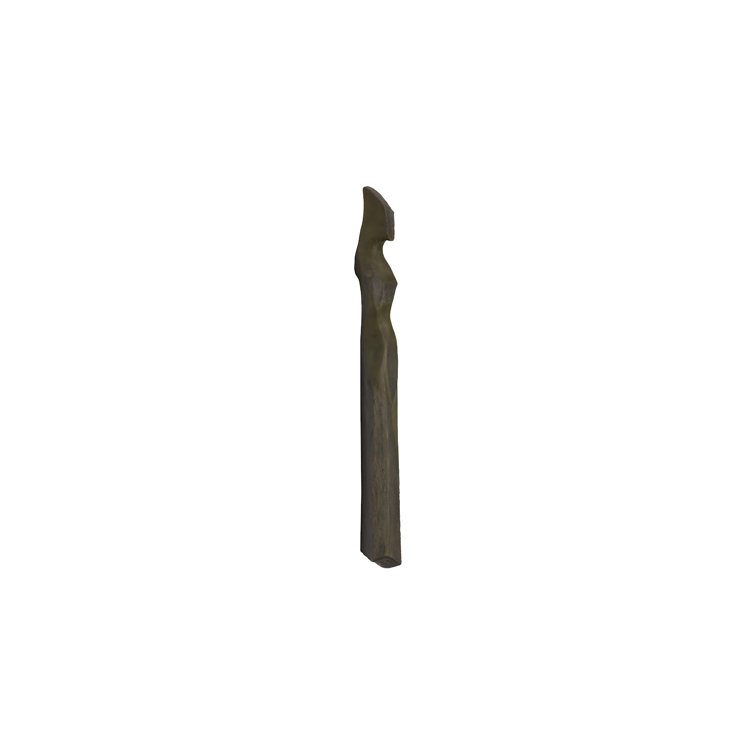 Green Resin Abstract Female Wall Mounted Figurine