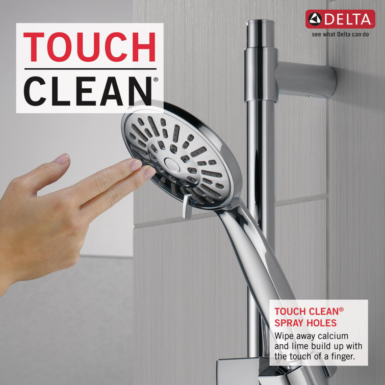Chrome Slide Bar Handheld Shower with Hose