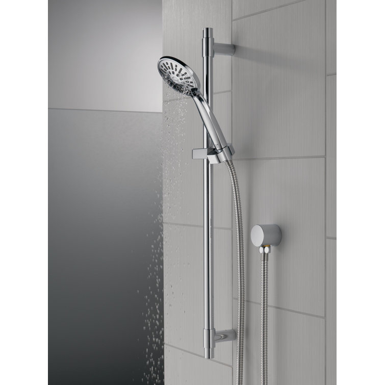 Chrome Slide Bar Handheld Shower with Hose