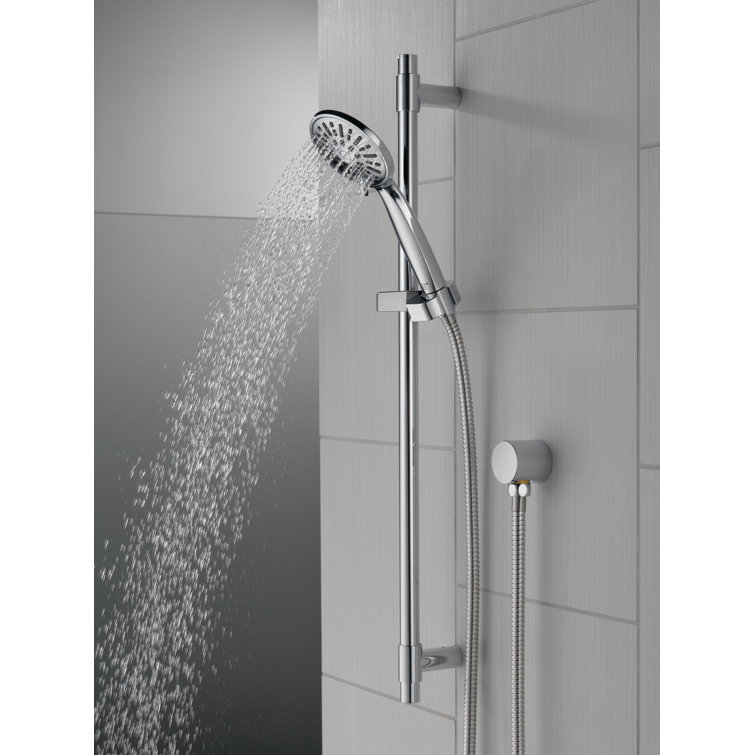 Chrome Slide Bar Handheld Shower with Hose