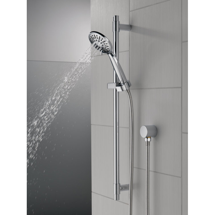 Chrome Slide Bar Handheld Shower with Hose