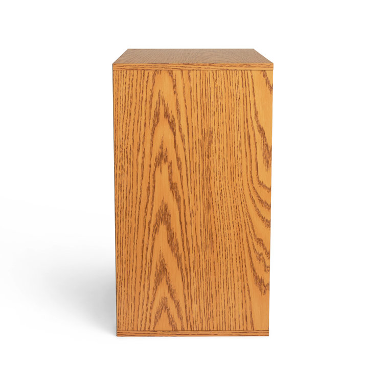 Compact Oak Laminate 16-Compartment Literature Organizer